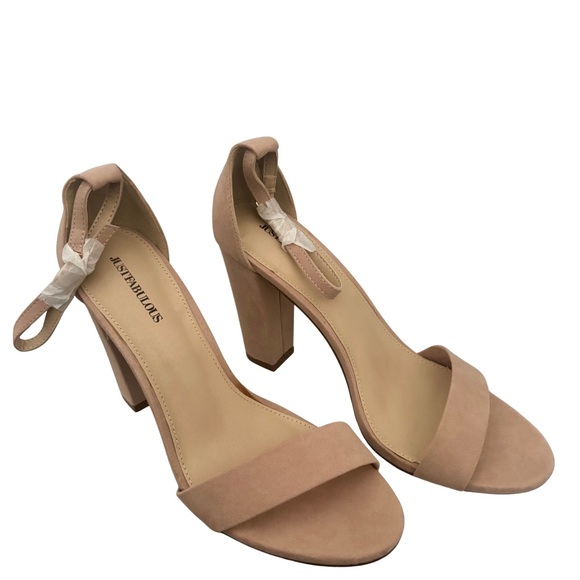 JustFab Shoes - JustFab Blush Block Heel Sandals